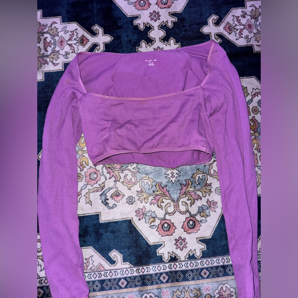 Urban outfitters “out from under” purple long sleeve crop